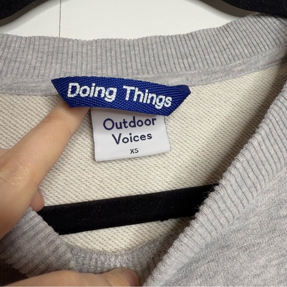 Outdoor Voices - Unisex Cotton Sweatshirt - Move your body - grey XS - Picture 4 of 7